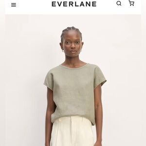 The Linen Short Sleeve Crew Tee